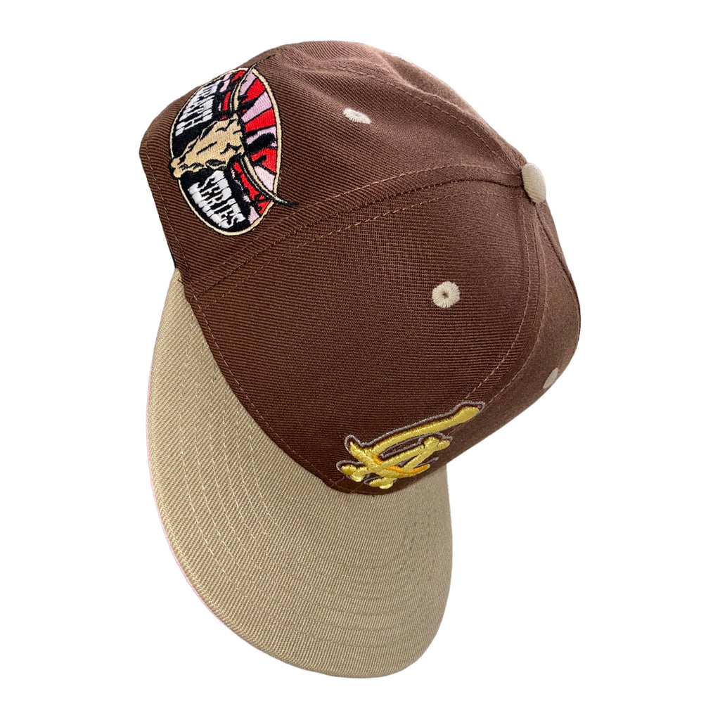 LA Scythe Sin Frenos Fitted Cap (El Dorado) - Brown/Gold/Pink UV