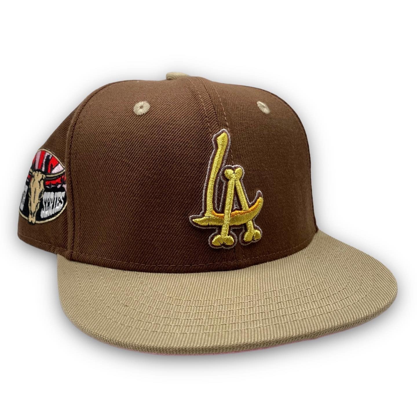 LA Scythe Sin Frenos Fitted Cap (El Dorado) - Brown/Gold/Pink UV