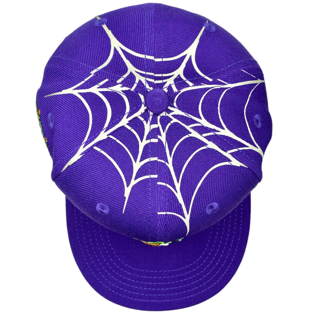 LA Scythe Sin Frenos Fitted Cap (Dia de los Muertos) - Purple/Acid Green UV