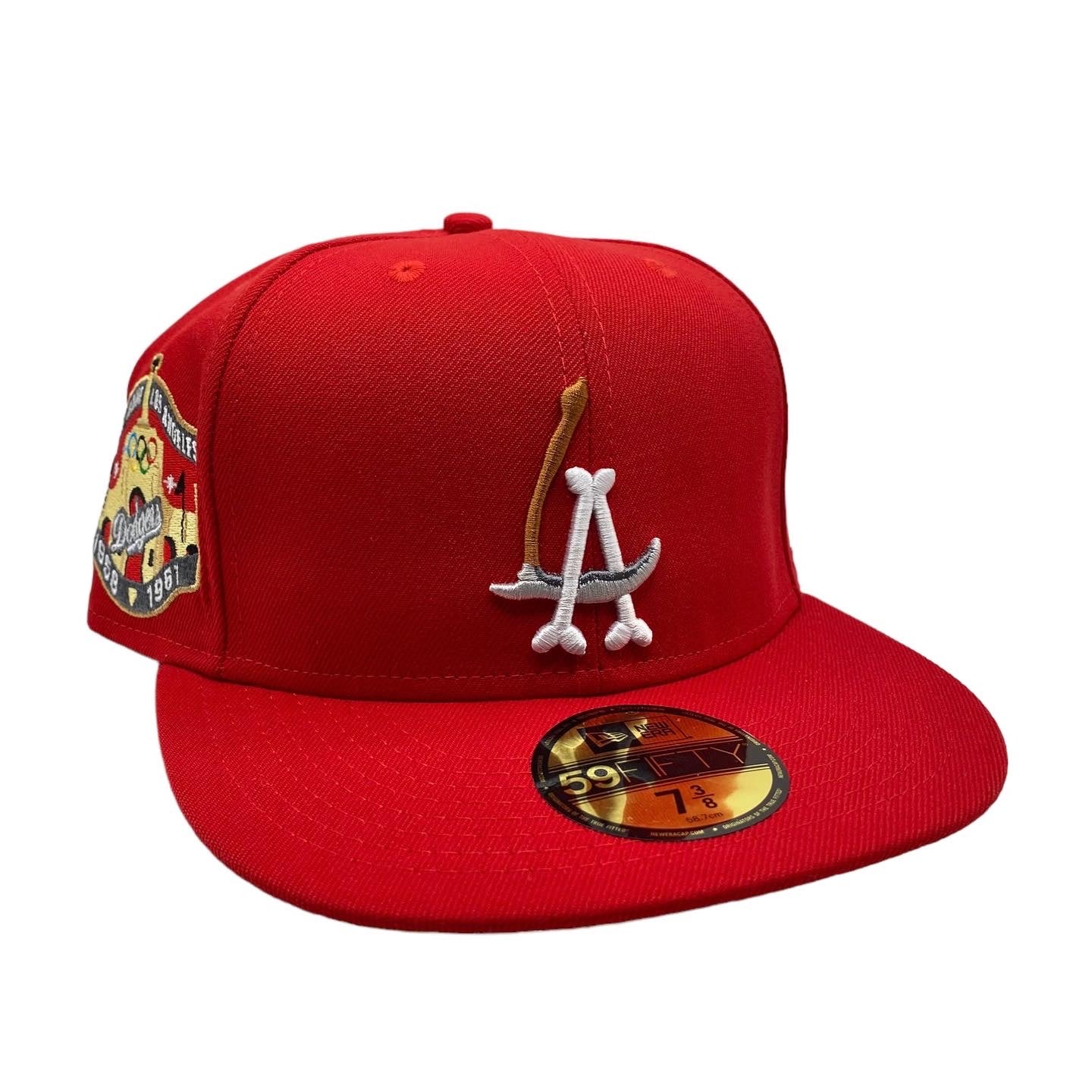 LA Scythe 59FIFTY Fitted Cap - Red/Yellow UV