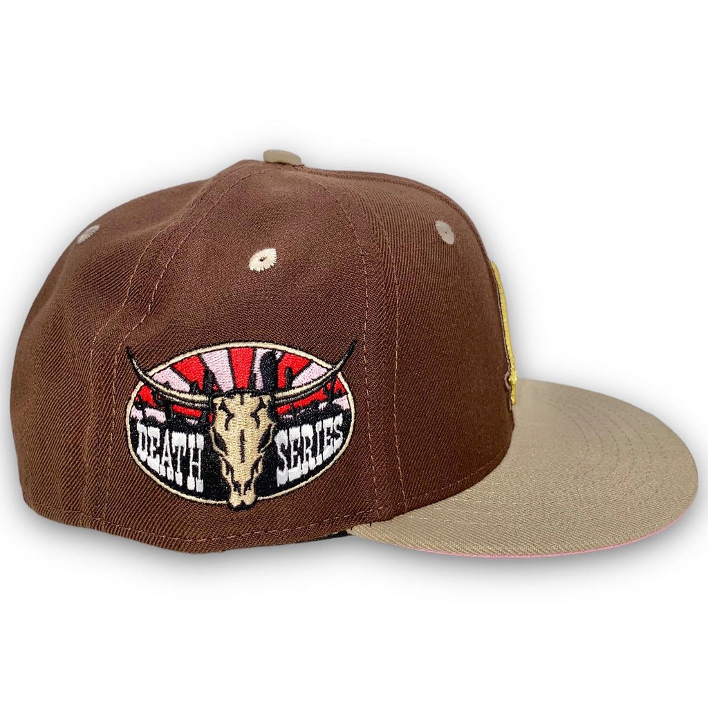 LA Scythe Sin Frenos Fitted Cap (El Dorado) - Brown/Gold/Pink UV